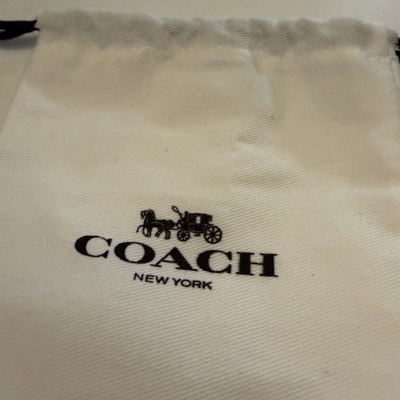 Coach Gold Embellished Hoop Earrings - Picture 5 of 5